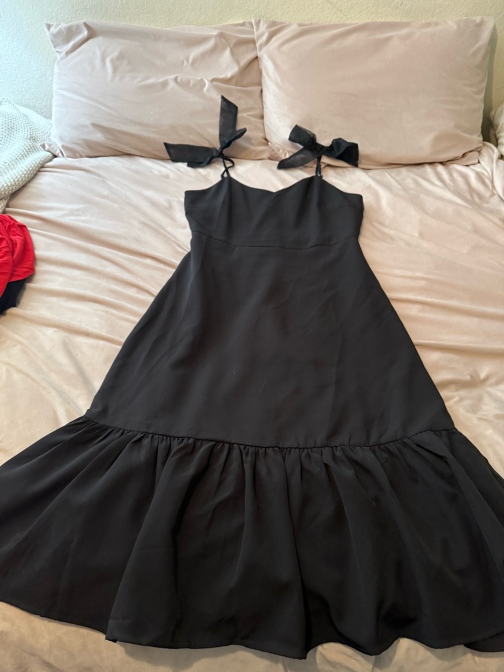 Lulu’s Midi Dress with Ruffle Hem - Picture 2 of 4